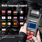 KONNWEI KW720 Automotive Battery Check Machine Automobile Battery Tester Battery Tester 6V 12V 24V Battery Load Tester with Printer