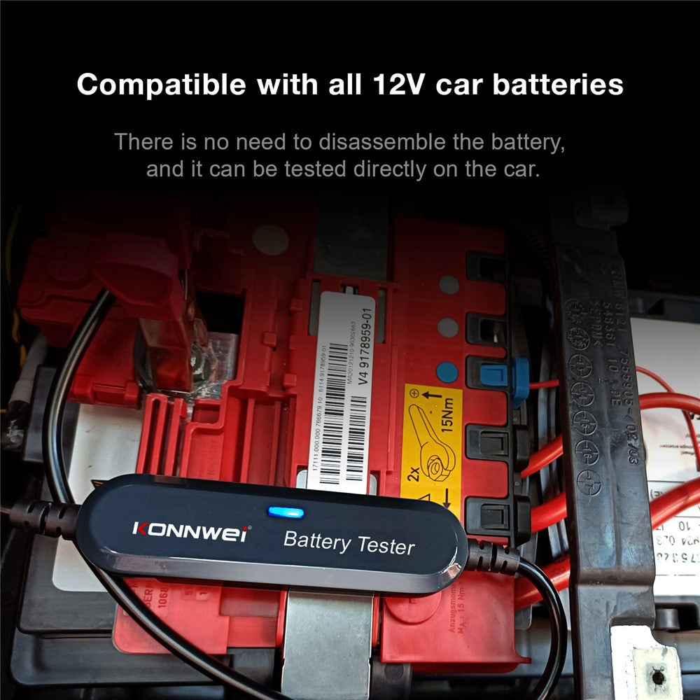 KONNWEI BK100 Automotive Wireless Bluetooth-compatible 6V 12V Battery CCA Tester Car Battery Charging Analyzer
