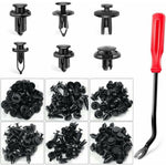200Pcs Mixed Plastic Car Door Panel Fastener Vehicle Bumper Clips Retainer Fasteners with 1 Pry Tool