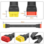 36cm OBD2 Extension Cable Male to Female Adapter Cor for Car Diagnostic Scanner