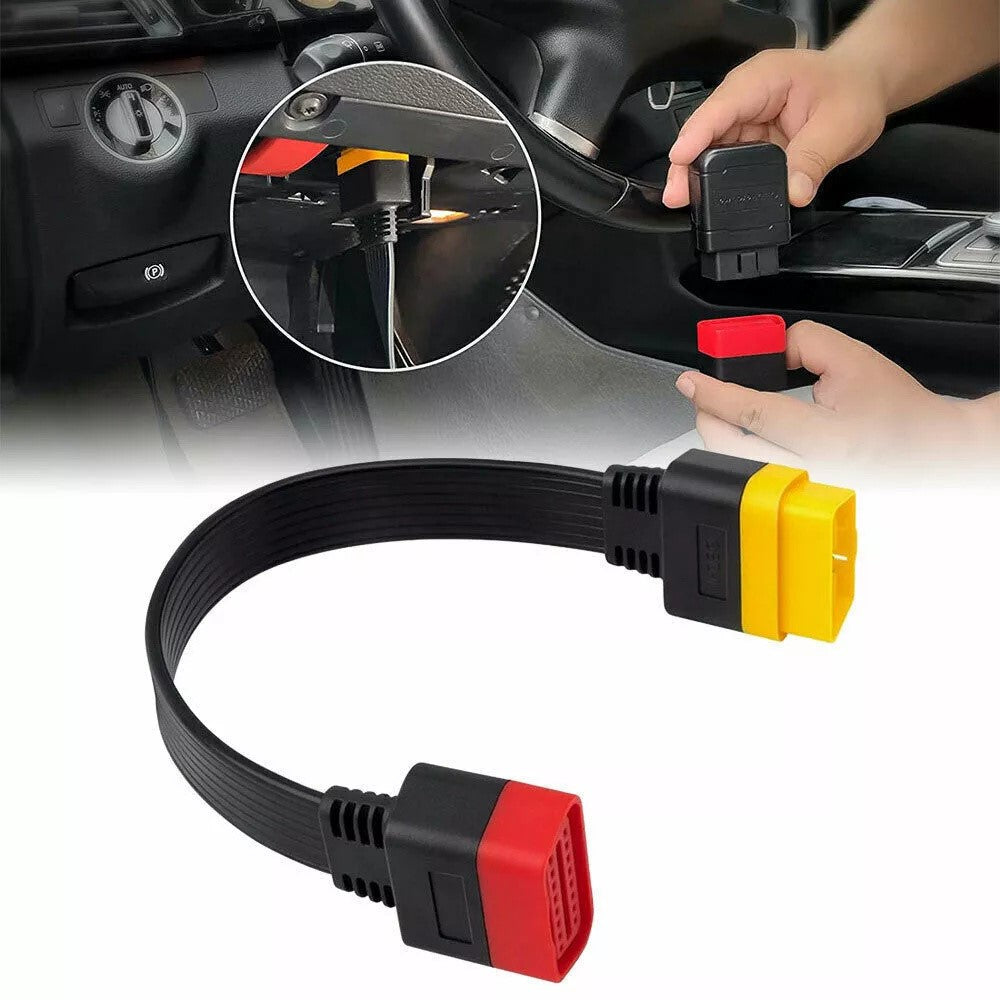 36cm OBD2 Extension Cable Male to Female Adapter Cor for Car Diagnostic Scanner