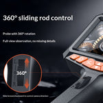 P370 1m Flexible Tube 8mm Lens Borescope 360 Degree Rotatable 5 Inch HD Screen Waterproof Endoscope Camera