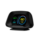 P19 HUD-enhed Multifunktionel smart digitalmåler Universal bil-speedometer LCD-display OBD GPS-scanner Diagnostisk værktøj Hastighedsalarm