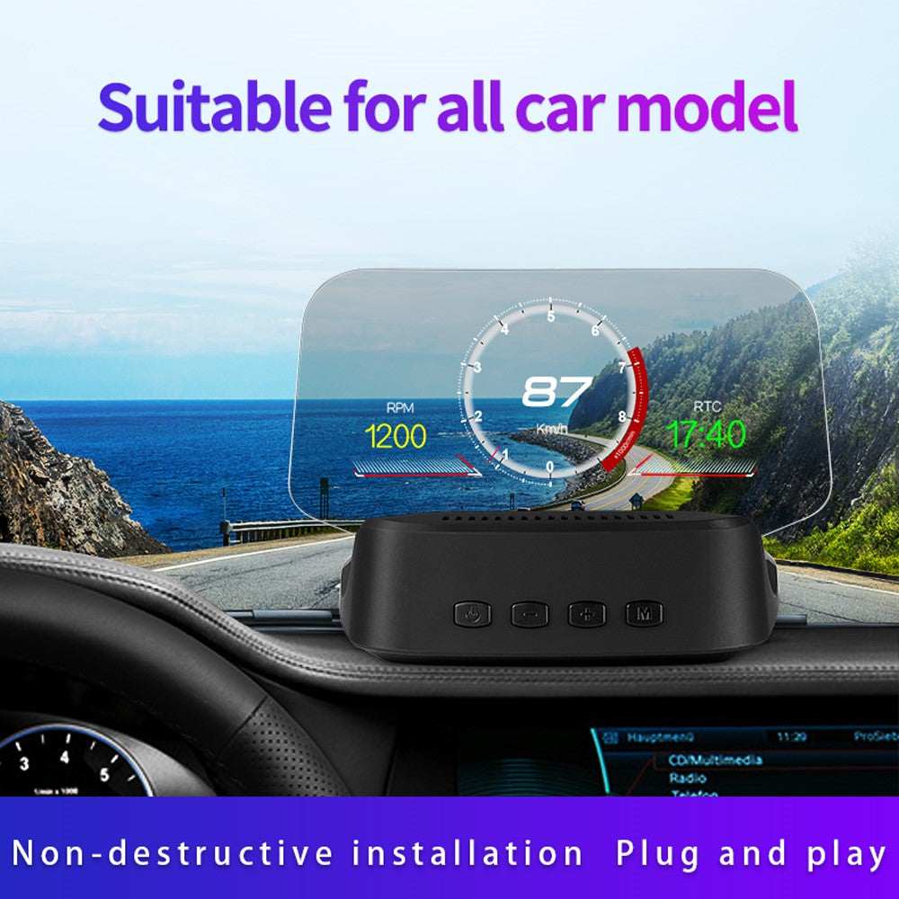 C2 Bil Universal Smart HUD Head-up Display Navigation Version HUD Farveskærm AI Intelligens