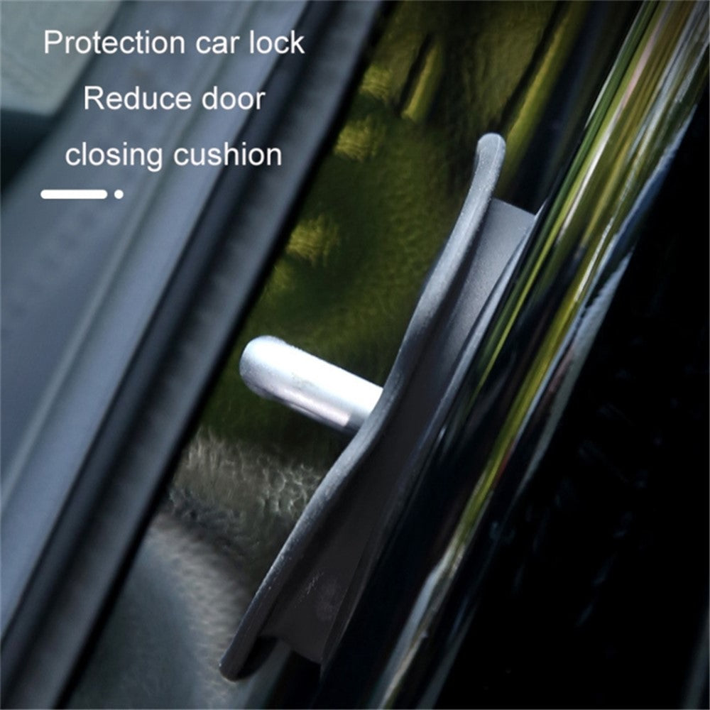 4Pcs / Set For Tesla Model Y / 3 Door Lock Silicone Case Car Lock Buckle Shock Absorption Buffer Silicone Protective Cover