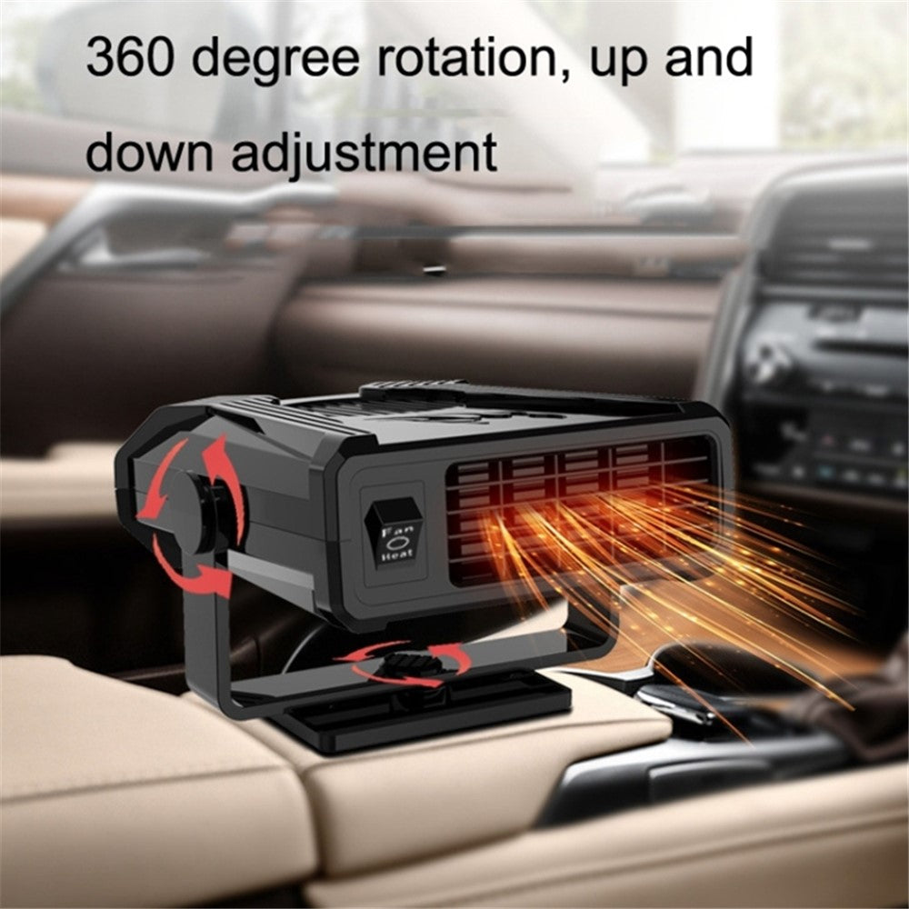 12V Mini Car Heating Fan Car Windshield Defrosting Defogging ABS Heater Vehicle Interior Heating Device