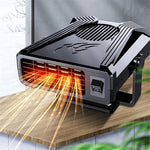 12V Mini Car Heating Fan Car Windshield Defrosting Defogging ABS Heater Vehicle Interior Heating Device