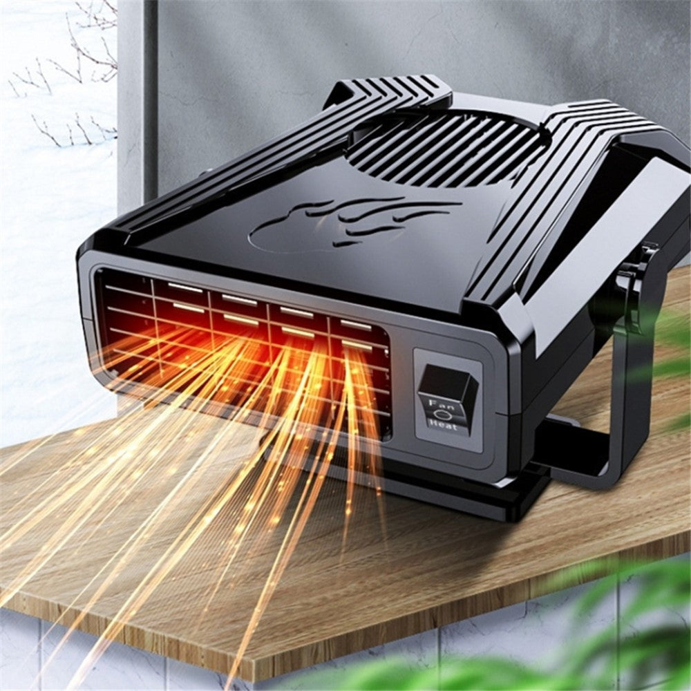 12V Mini Car Heating Fan Car Windshield Defrosting Defogging ABS Heater Vehicle Interior Heating Device