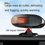 FL-002 24V Mini Car Windshield Defrosting Defogging Heater Winter Vehicle Interior Heating Fan