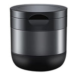 Aluminum Alloy Car Ashtray with LED Light Flame Retardant Good Sealing Ash Storage Holder