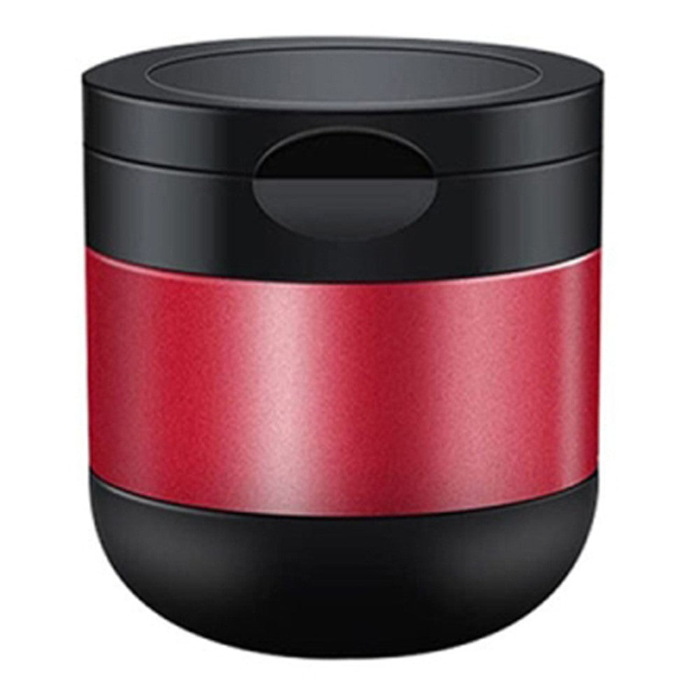 Aluminum Alloy Car Ashtray with LED Light Flame Retardant Good Sealing Ash Storage Holder