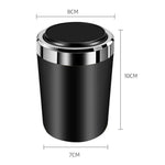 ABS+Metal Liner LED Light Car Ashtray Vehicle Interior Garbage Can Ashtray with Lid
