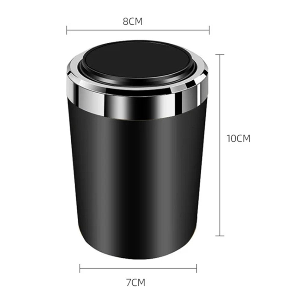 ABS+Metal Liner LED Light Car Ashtray Vehicle Interior Garbage Can Ashtray with Lid