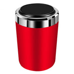 ABS+Metal Liner LED Light Car Ashtray Vehicle Interior Garbage Can Ashtray with Lid