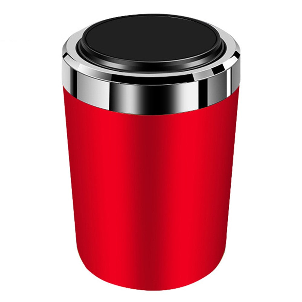 ABS+Metal Liner LED Light Car Ashtray Vehicle Interior Garbage Can Ashtray with Lid