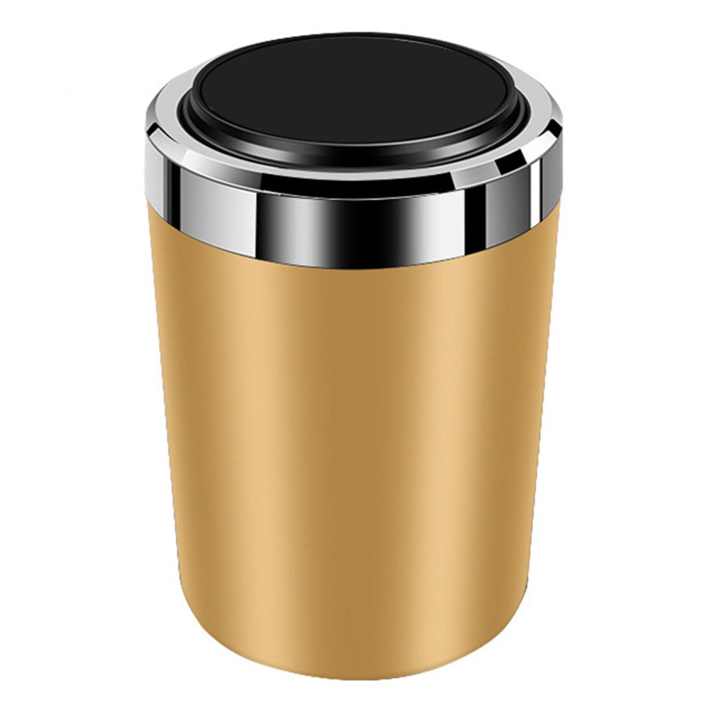 ABS+Metal Liner LED Light Car Ashtray Vehicle Interior Garbage Can Ashtray with Lid