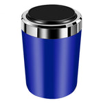 ABS+Metal Liner LED Light Car Ashtray Vehicle Interior Garbage Can Ashtray with Lid