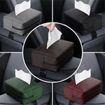 Napa Leather Car Tissue Box Holder Back Seat Headrest Hanging Tissue Box