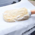 1Pc Car Cleaning Glove Soft Microfiber Double-sided Washing Mitt Auto Wash Supplies