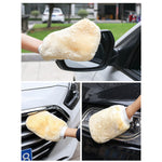 1Pc Car Cleaning Glove Soft Microfiber Double-sided Washing Mitt Auto Wash Supplies