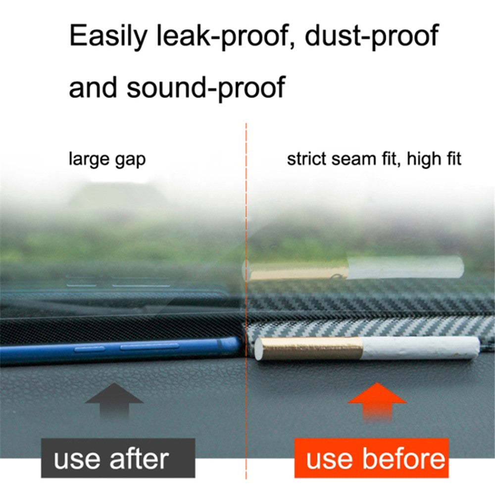 160cm Car Dashboard Seal Strip Soundproof Rubber Edges Sealing Strip