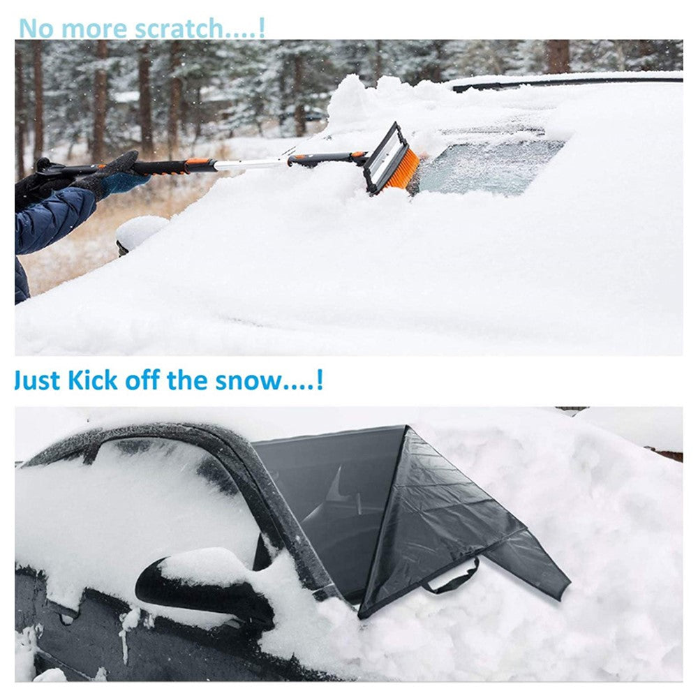 190x107cm 600D Oxford Cloth Thicken Car Front Windshield Waterproof Cover Windscreen Ice Snow Cover