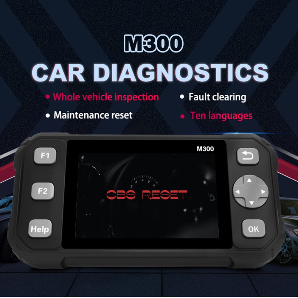 M300 OBD2 Car Diagnostic Scanner Engine Check Maintenance Universal Vehicle Code Reader