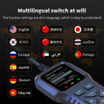 K1 Car OBD2 Diagnostic Scanner Color LCD Display 36600 Engine Codes Clear Tool Real Time Data Stream