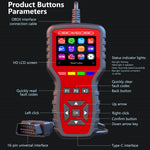 K2 OBD2 Car Diagnostic Scanner 40000+ Codes Color Screen Engine Fault Code Reader Clear Tool