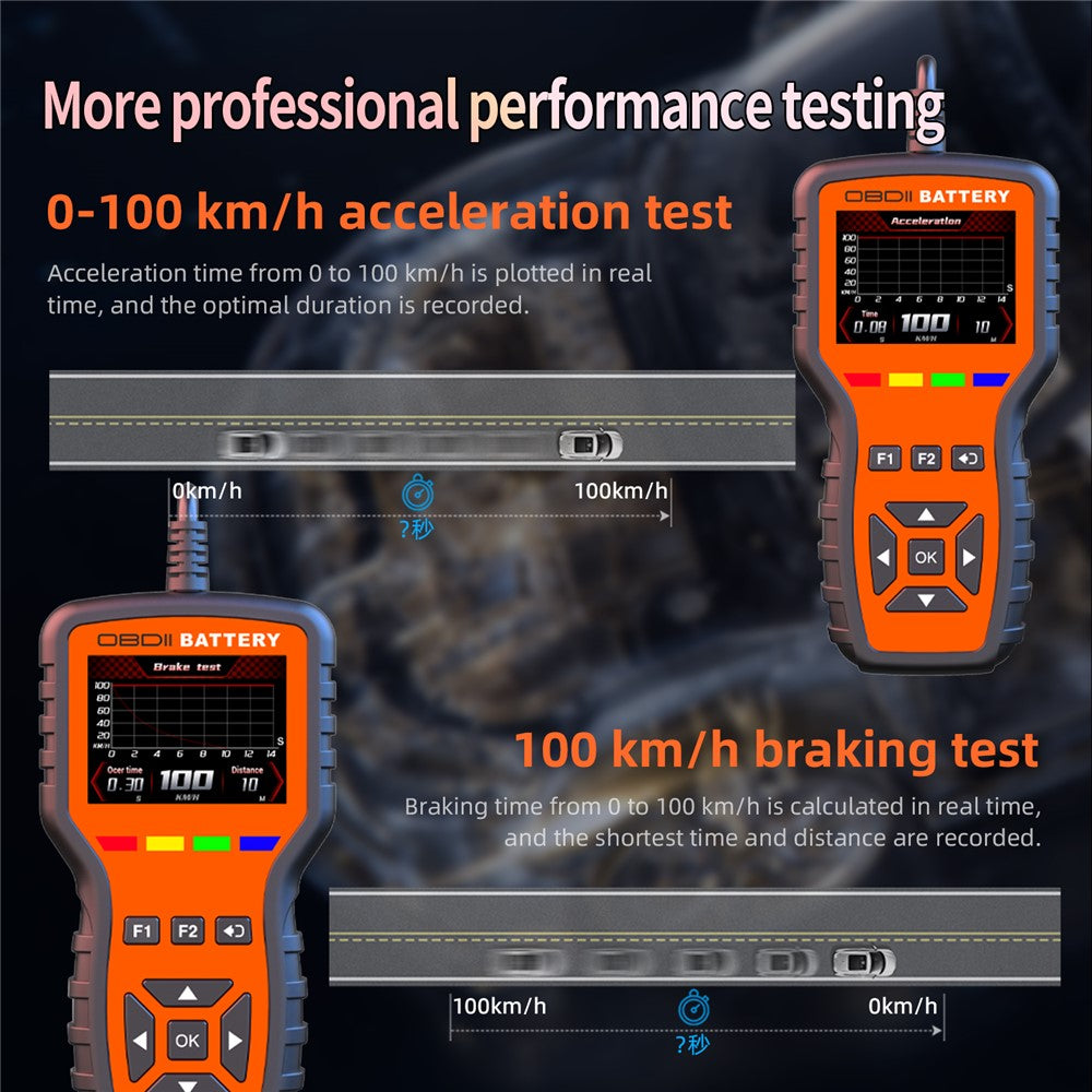 K2 Pro 2 in 1 OBD2 Scanner Car Battery Tester 40000+ Fault Codes Engine Diagnostic Tool
