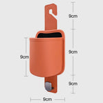 Car Seat Back Cup Holder Nappa Texture Leather + Zinc Alloy Multifunctional Storage Bin for Car Interior