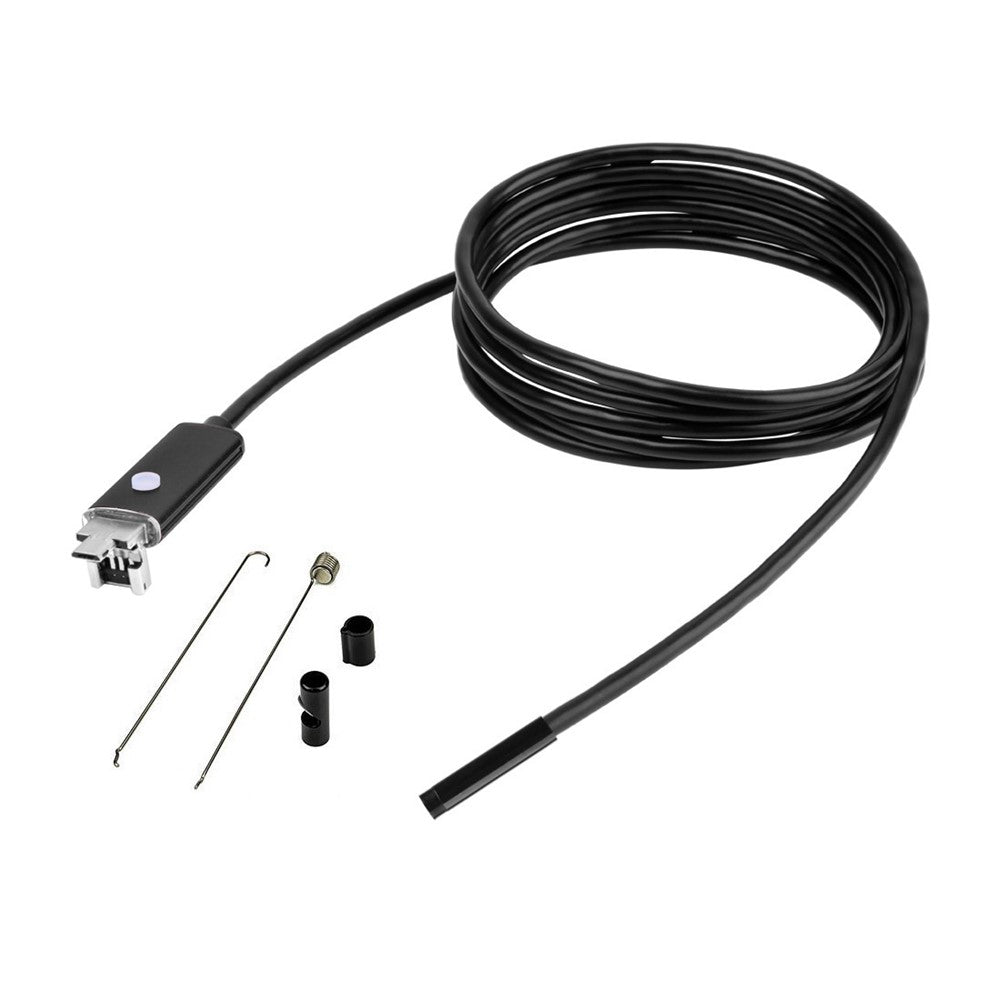 10m Flexible Wire 6-LED Borescope Waterproof USB / Micro USB Inspection Snake Camera Industrial Endoscope with 5.5mm Lens for Phone and Computer