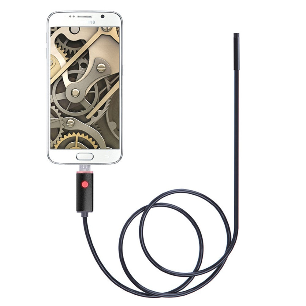 10m Flexible Wire 6-LED Borescope Waterproof USB / Micro USB Inspection Snake Camera Industrial Endoscope with 5.5mm Lens for Phone and Computer