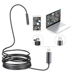 10m Flexible Wire 6-LED Borescope Waterproof USB / Micro USB Inspection Snake Camera Industrial Endoscope with 5.5mm Lens for Phone and Computer