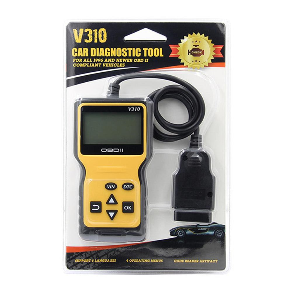 V310 OBD2 Scanner Diagnostic Tool Code Reader OBDII EOBD Read / Clear Fault Scan Tool