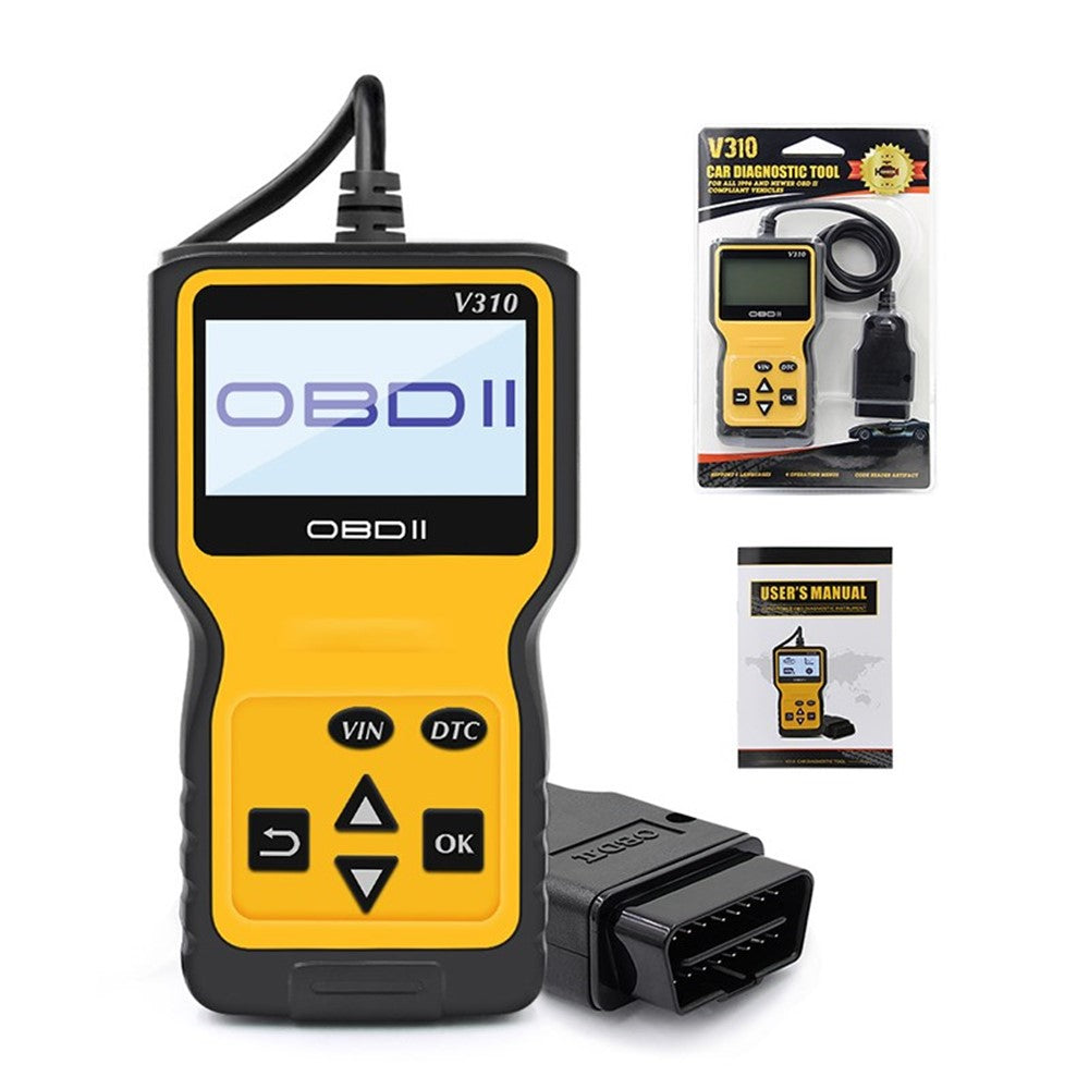 V310 OBD2 Scanner Diagnostic Tool Code Reader OBDII EOBD Read / Clear Fault Scan Tool