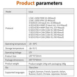 V318 OBD2 1.8-inch Car Fault Diagnosis Instrument Engine Tester Diagnostic Tool Battery Detector