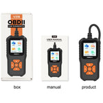 V318 OBD2 1.8-inch Car Fault Diagnosis Instrument Engine Tester Diagnostic Tool Battery Detector