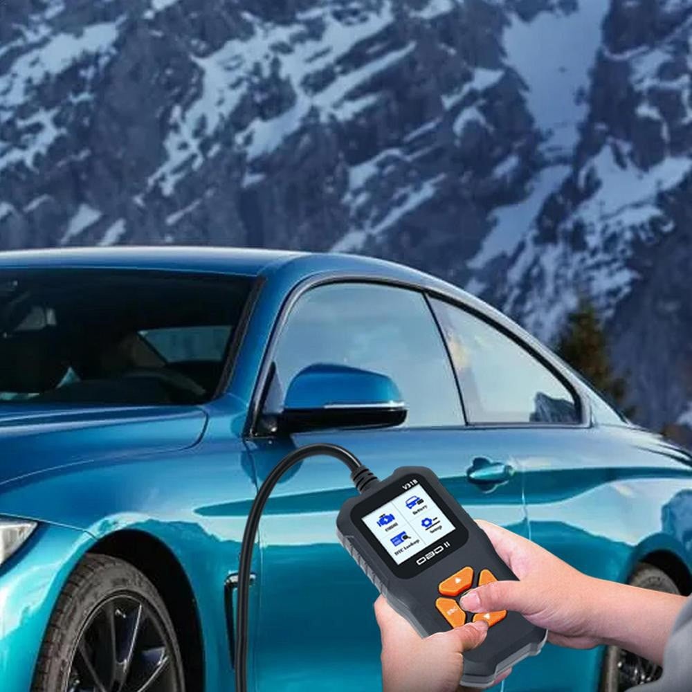 V318 OBD2 1.8-inch Car Fault Diagnosis Instrument Engine Tester Diagnostic Tool Battery Detector