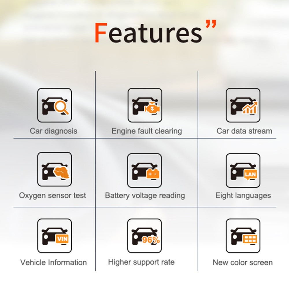 V317 OBD II Diagnostic Car Fault Detector Engine Tester Tool elm327 Car Reading Code Card Car Diagnostic Instrument