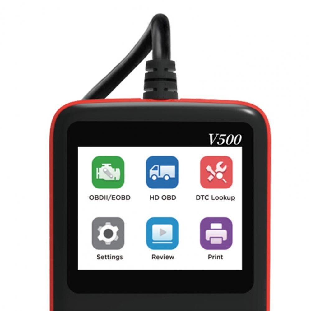 V500 Bilkøretøj ELM327 OBD2 Motorkodeaflæser Dieselolie Diagnostisk Værktøj Scanner Analysator