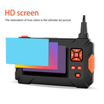 P130 5m Hard Wire LED Light Borescope Waterproof 8mm Dual-Lens Inspection Snake Camera Industrial Endoscope