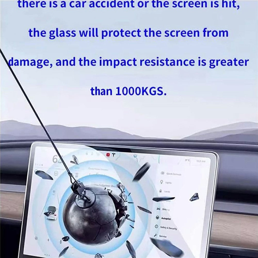 For Tesla Model 3 Highland Navigation Screen Protector HD Clear Anti-Fingerprint Tempered Glass Film