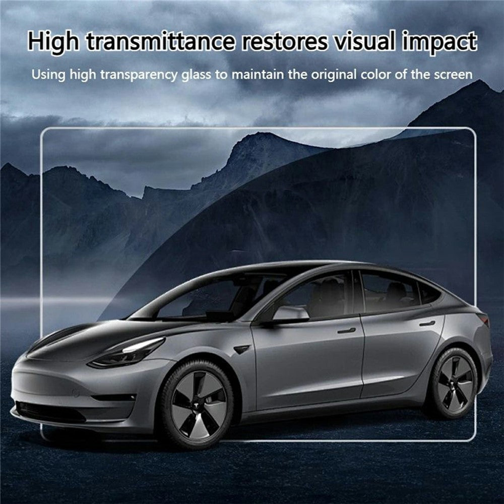 For Tesla Model 3 Highland Navigation Screen Protector HD Clear Anti-Fingerprint Tempered Glass Film