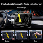 For Tesla Model 3 Highland Navigation Screen Protector HD Clear Anti-Fingerprint Tempered Glass Film