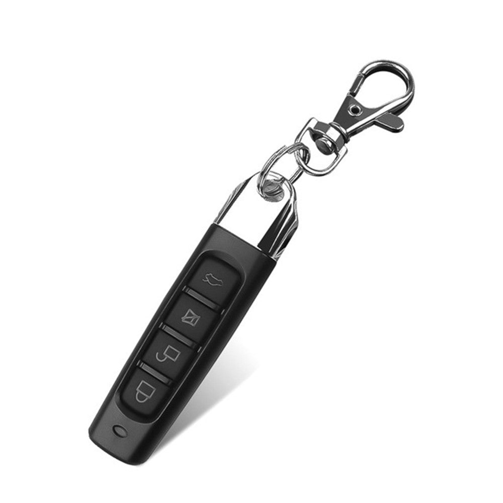 4-tasters elektrisk trådløs fjernbetjening duplikator kloningskode garageportåbner nøglering sort