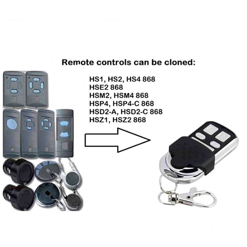 868,3MHz Garageport Kommandoduplikator HSM2 HSM4 868 Digital D302 382 BHS110 Fjernbetjening
