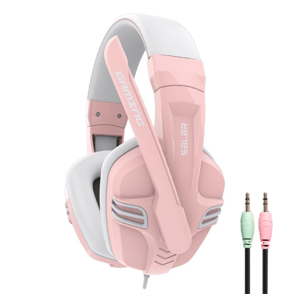 SALAR KX101 Kablede Hovedtelefoner Tung Bas Gaming Øretelefoner med Mikrofon Professionelt Computer Gamer Headset