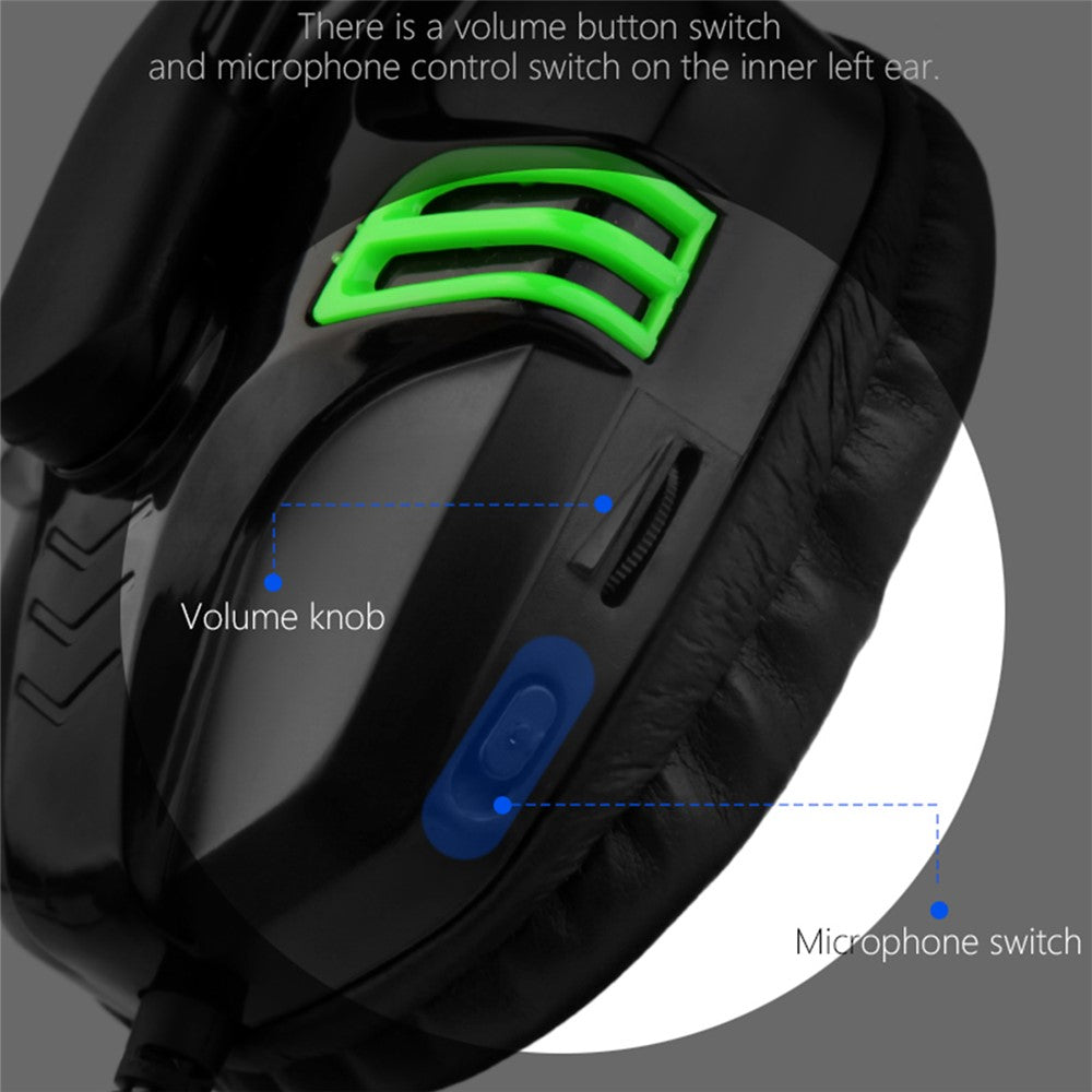 SALAR KX101 Kablede Hovedtelefoner Tung Bas Gaming Øretelefoner med Mikrofon Professionelt Computer Gamer Headset