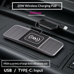 20W Fast Charging Anti-Slip Mat Car Wireless Charger Pad Universal Phone Charger